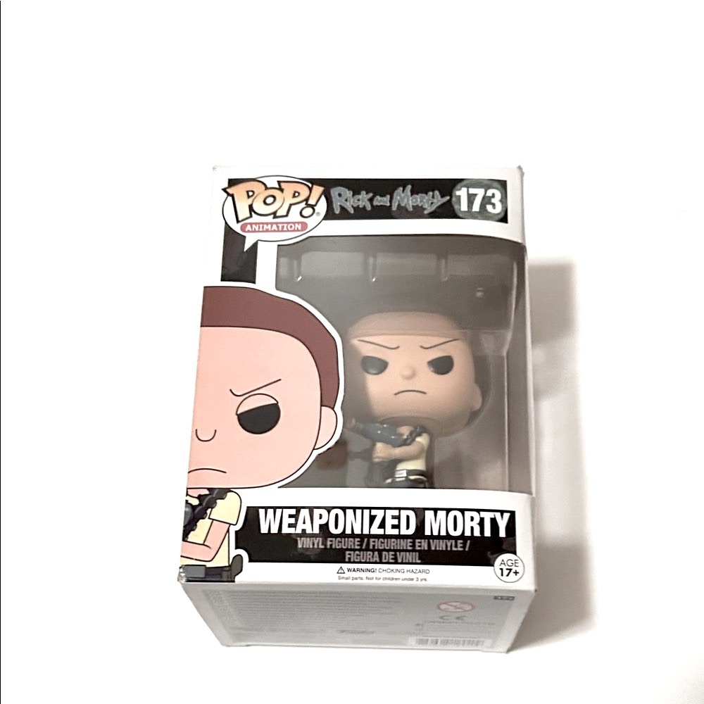 Funko Pop Weaponized Morty Figure with Blue and Black Accents